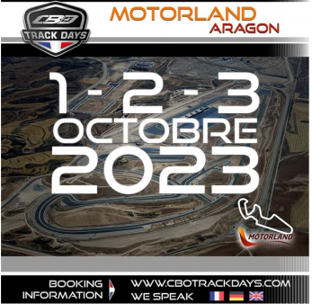 CBO_Track days_ MotorLand Aragón 6,7 y 8 de septiembre de 2024