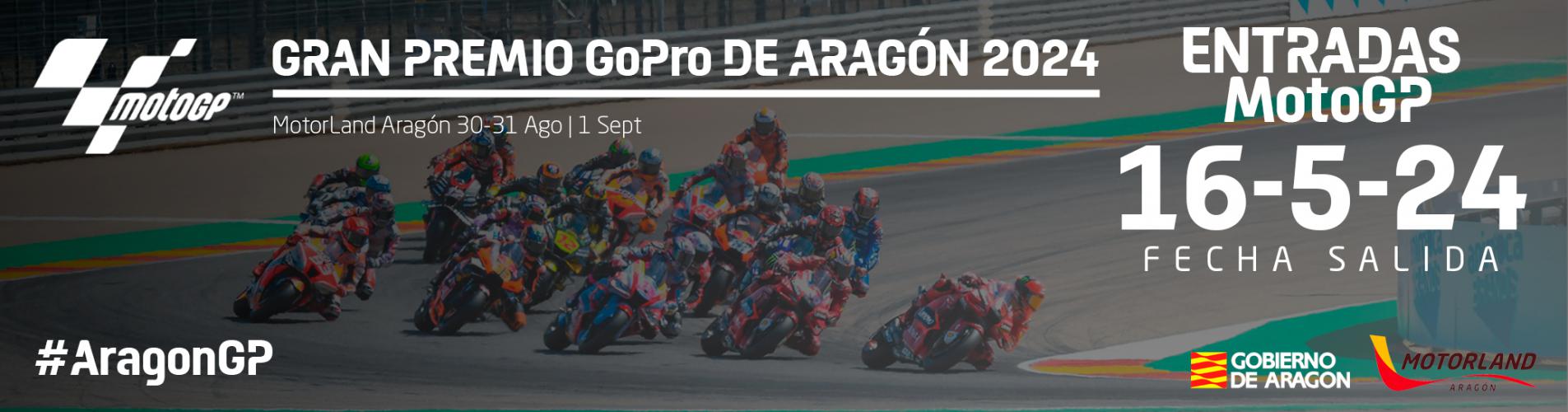 Venta de entradas para el Gran Premio GoPro de Aragón 2024